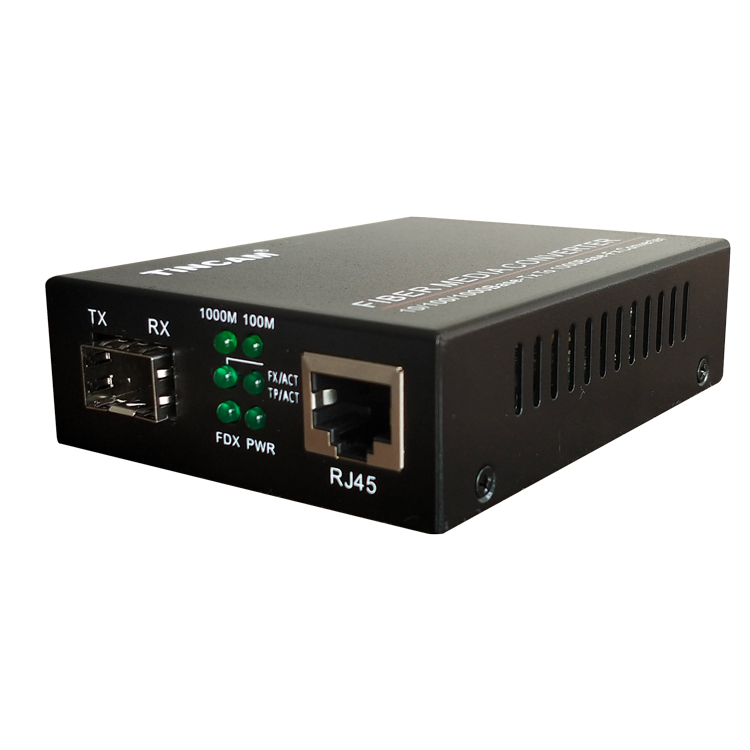 10/100/1000M 外置電源  SFP 光纖收發器